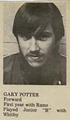 gary potter ryerson rams 1970-71